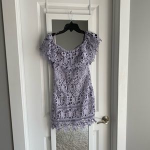 Astr periwinkle lace dress